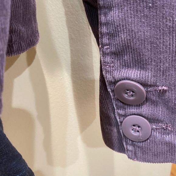 Old Navy purple button down corduroy jacket. - Picture 4 of 5